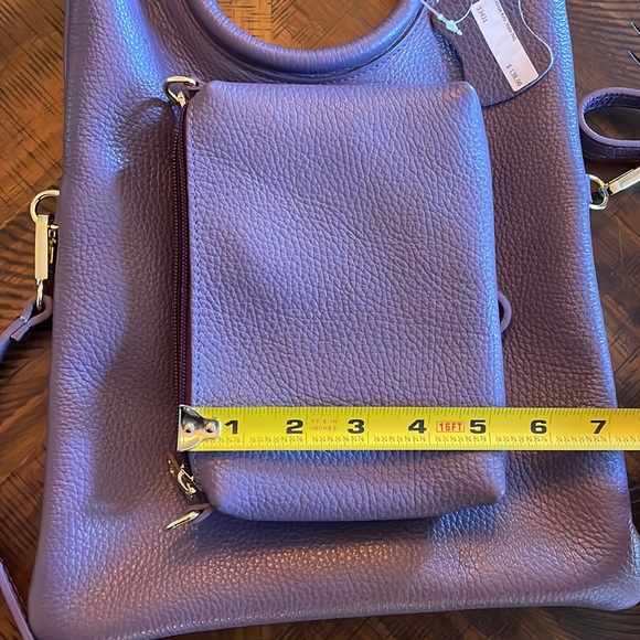 NWT Leather Bag with Wristlet/Wallet - Picture 8 of 9